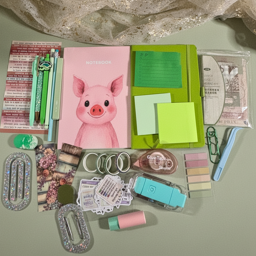 Stationery Flat Lay
